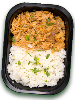 Pollo Desmenuzado con Arroz Jazmín